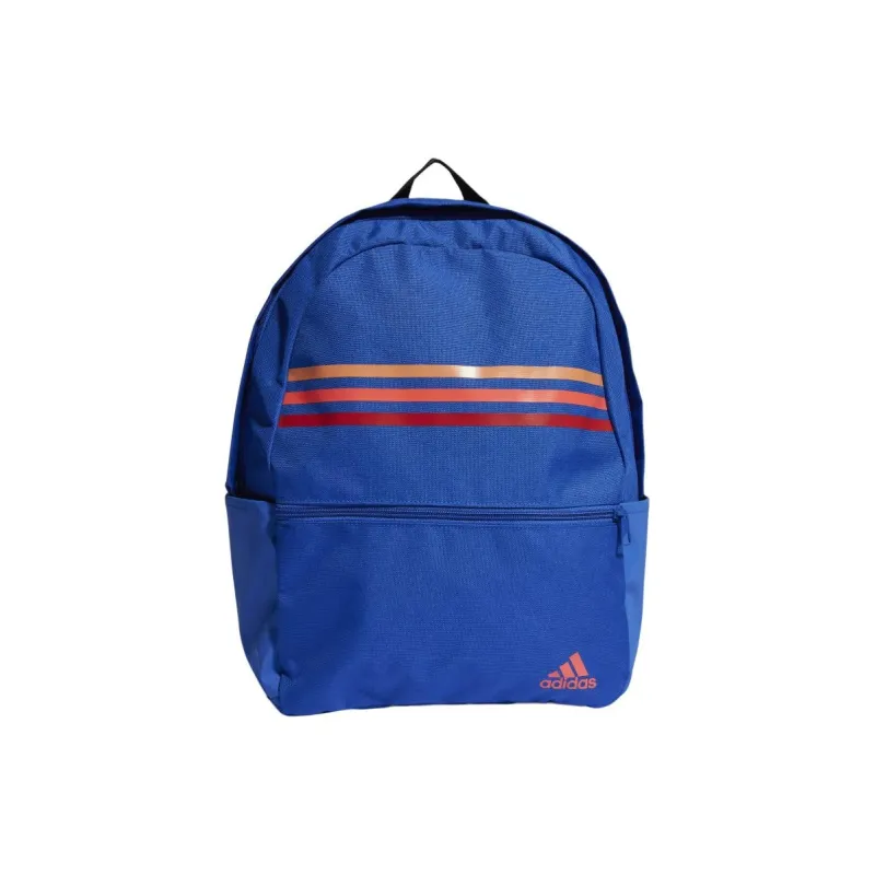 Adidas Recycled Polyester Plain Weave Fabric Backpack Unisex Royal Blue/Earth Tone-0