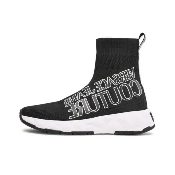 VERSACE JEANS High Top Casual Shoes Women's Black
