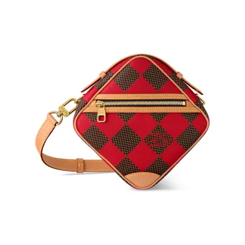 LOUIS VUITTON Chess Messenger Bag Damier Pop Red