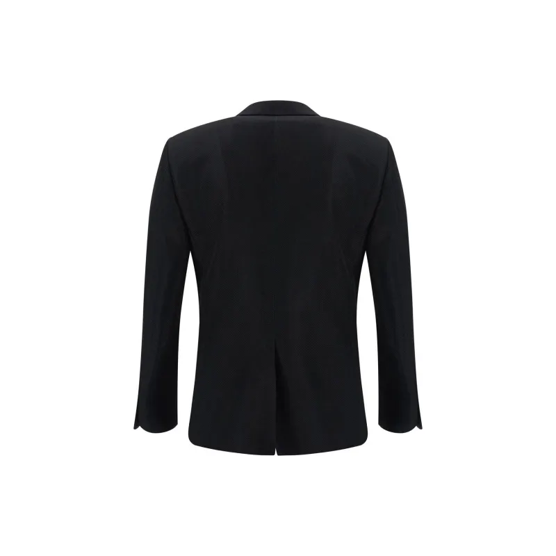 PHILIPP PLEIN Logo Patch Single Breasted Blazer-1