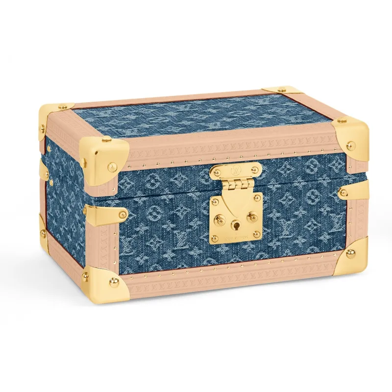 LOUIS VUITTON Coffret Trésor 24 Denim Bleu-1