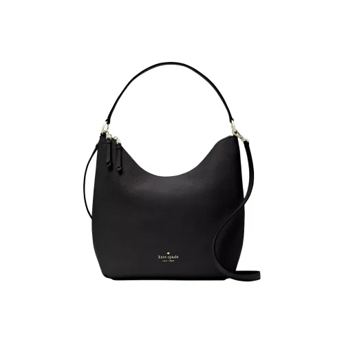Kate Spade Litchi Grain Leather Shoulder Bag Crossbody Bag Handbag Women's Black