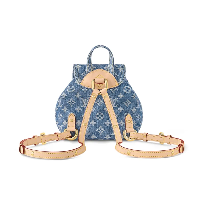 LOUIS VUITTON Venice Backpack Monogram Denim Blue-2