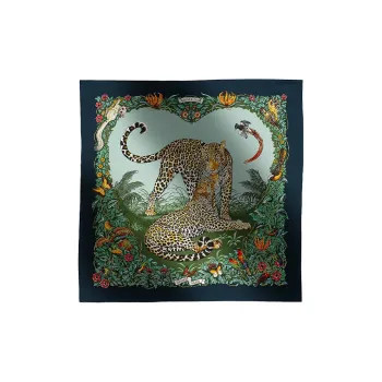 HERMES Silk Scarves Women's Green