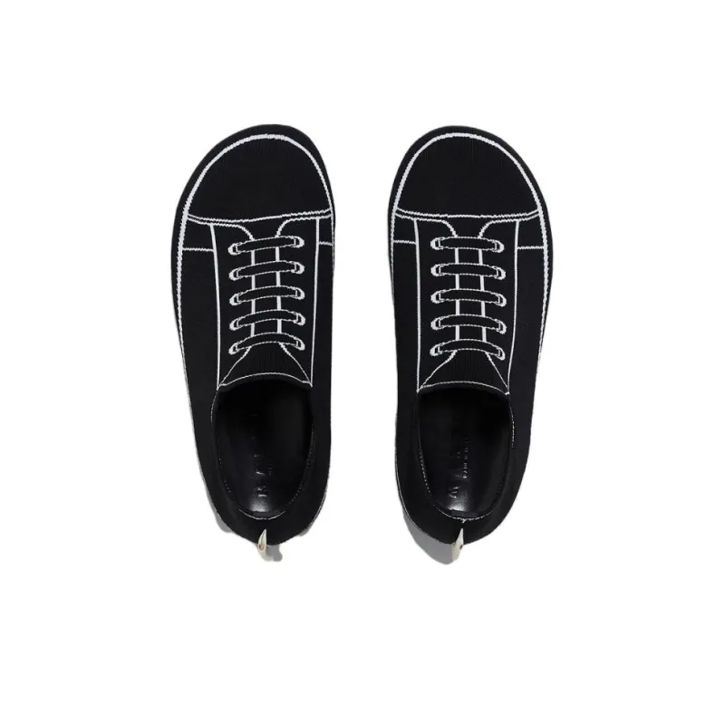 MARNI Low Top Skateboard Shoes Men's Black-3