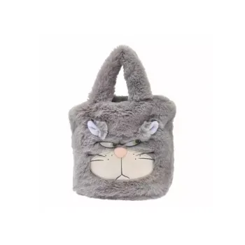 Disney Plush Tote Bag Shopping Bag Handbag Unisex Gray