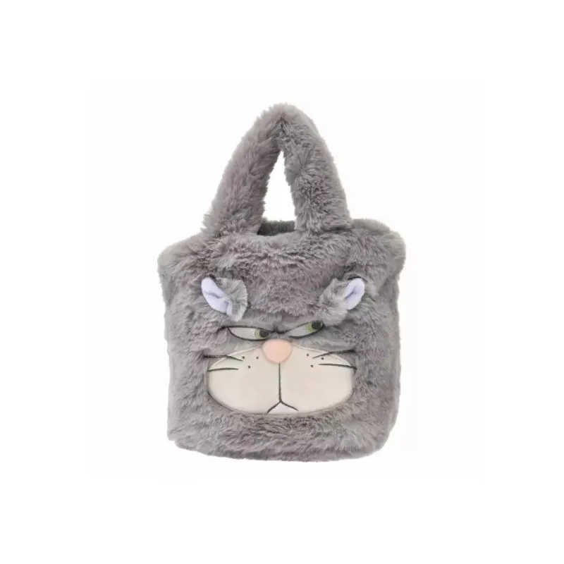 Disney Plush Tote Bag Shopping Bag Handbag Unisex Gray-0