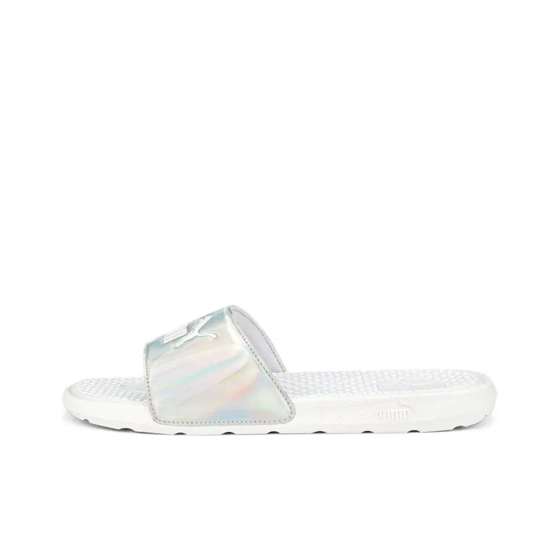Puma Women's Cool Cat Distressed Slide 'Silver White'-0