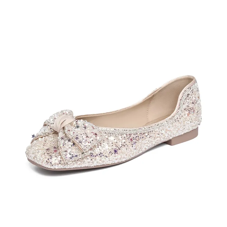 JOSINY Casual Single Shoes 1.5cm Women's Light Gold-1