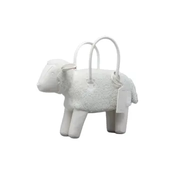 THOM BROWNE· Lambskin Handbag Men's White