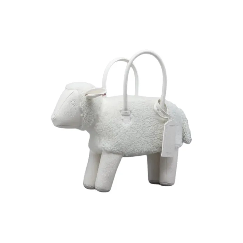 THOM BROWNE· Lambskin Handbag Men's White-0