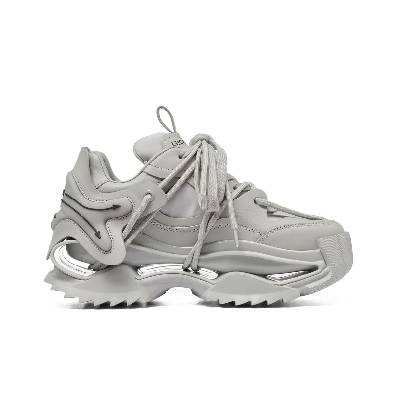 LEECAT STUDIO Cushioning Height Increasing Abrasion Resistant Breathable Chunky Sneakers Women's-1