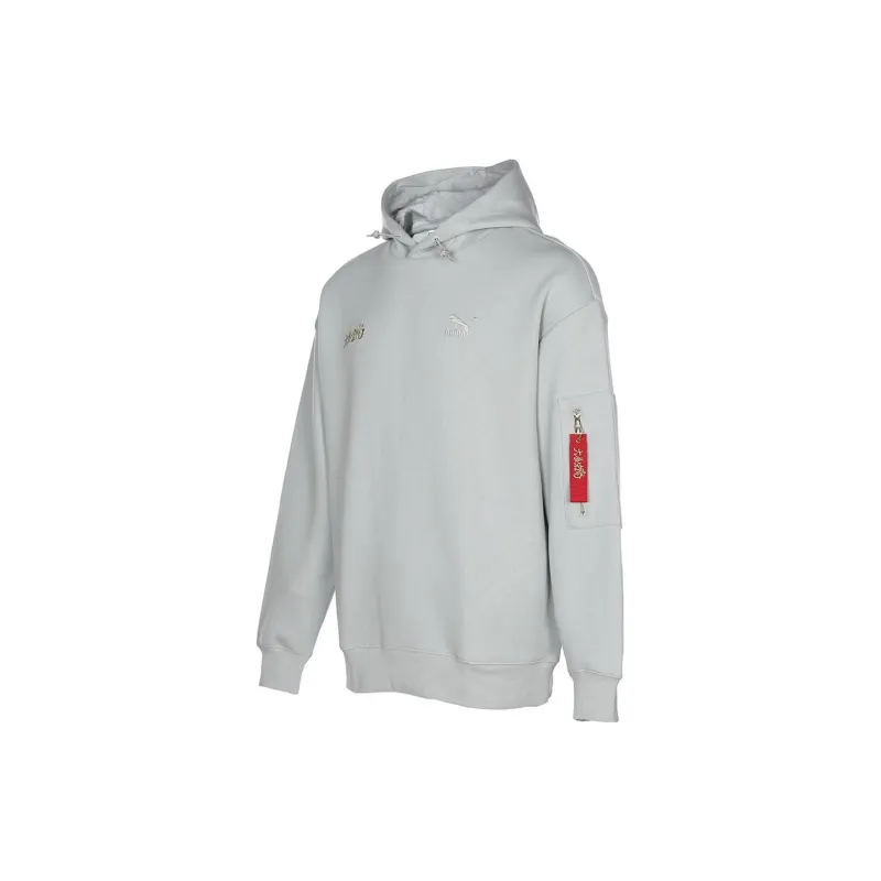 PUMA Sweatshirts Men Gray-2