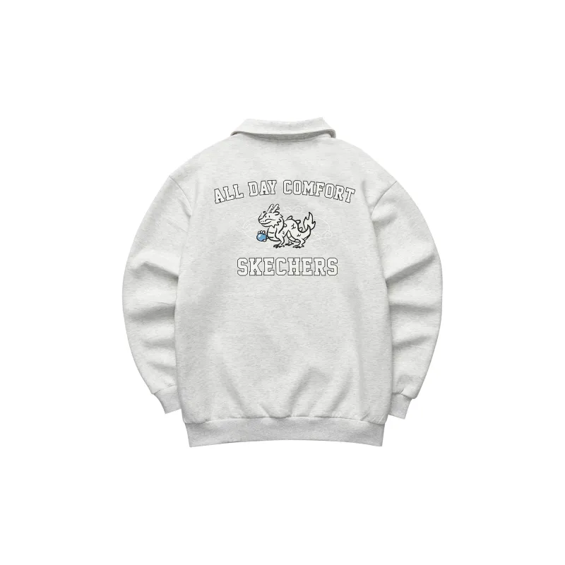Skechers New Year Sweatshirt Men's Light Heather Gray-1