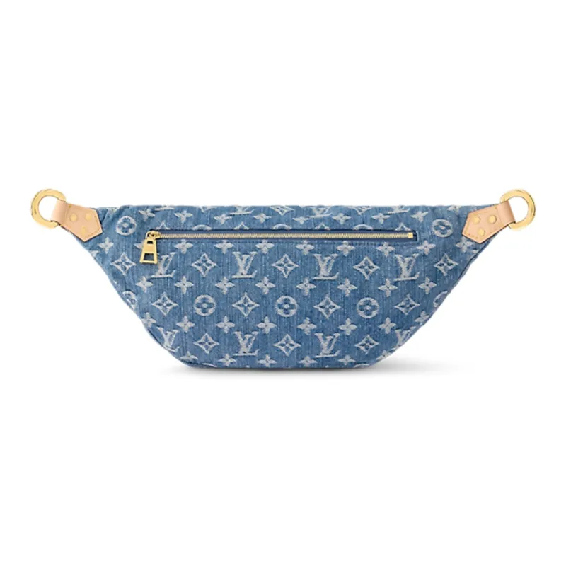 LOUIS VUITTON High Rise Bumbag Monogram Denim Blue-2