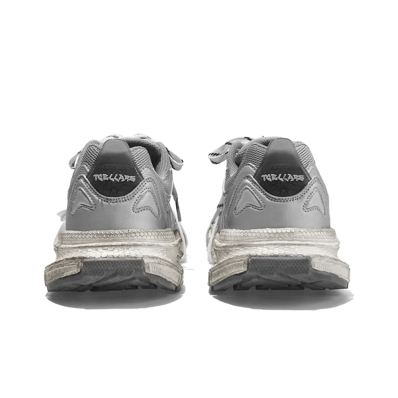 TCELLARS Cushioning Abrasion Resistant Lightweight Height Increasing Mat Low Top Chunky Sneakers Unisex-36