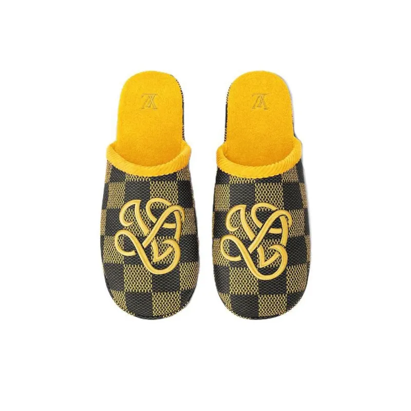 LOUIS VUITTON Quiet Closed Toe Slippers Men's Yellow-3