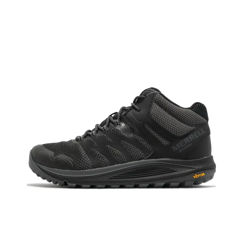 MERRELL Nova 2 Mid GTX Cushioned Slip-Resistant Low-Top Outdoor Shoes Men's Black-0