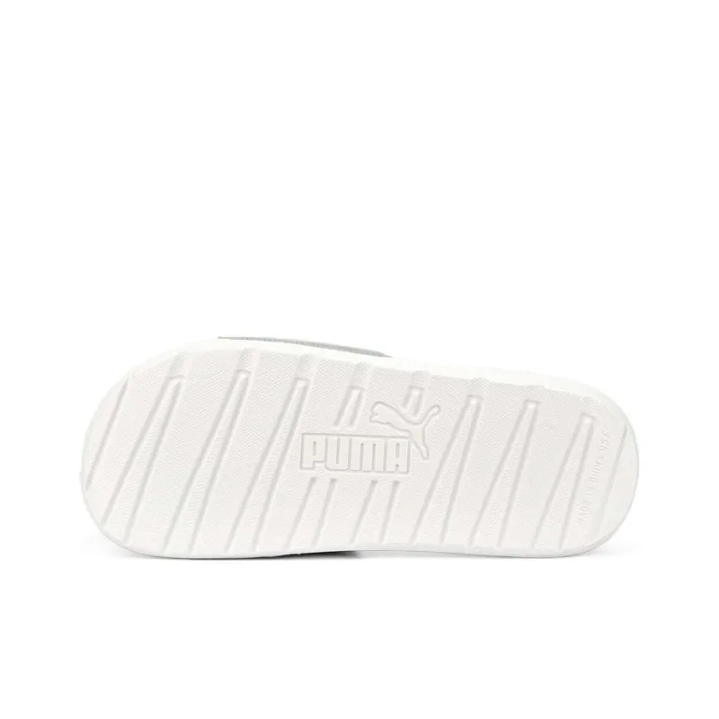 Puma Women's Cool Cat Distressed Slide 'Silver White'-4