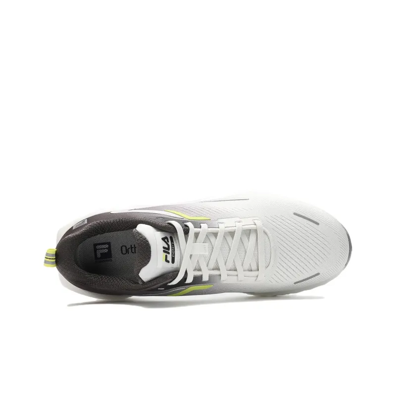 FILA ENERGY 2 Low-Top Casual Running Shoes Men's White Gray-3