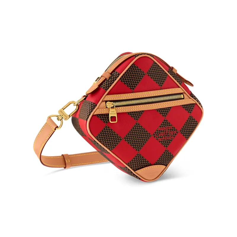 LOUIS VUITTON Chess Messenger Bag Damier Pop Red-1