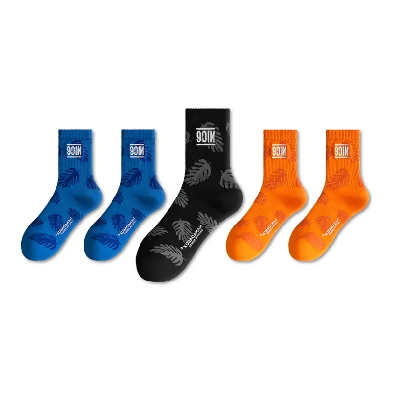 LUOLIAN Mid Calf Socks Unisex 5 Pack-8