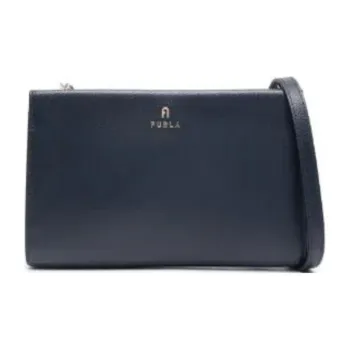 Furla Calfskin Shoulder Bag Crossbody Bag Women's Navy