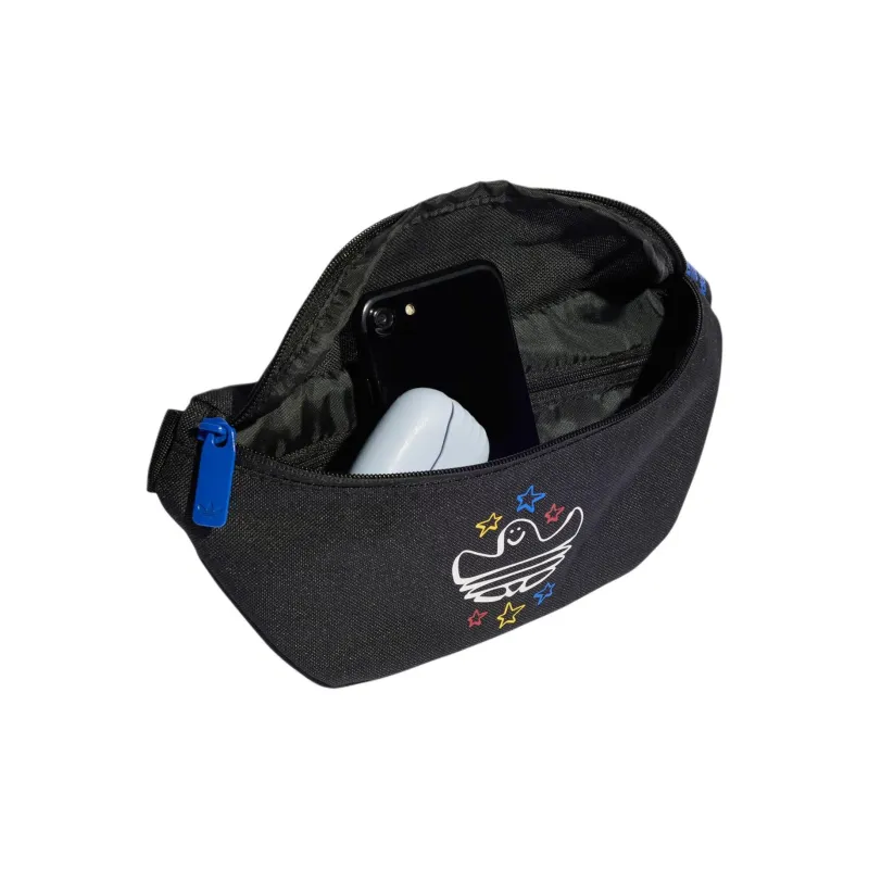 Adidas Originals MARK GONZALES Recycled Polyester Plain Weave Fabric Fanny Pack Regular Unisex Black-3