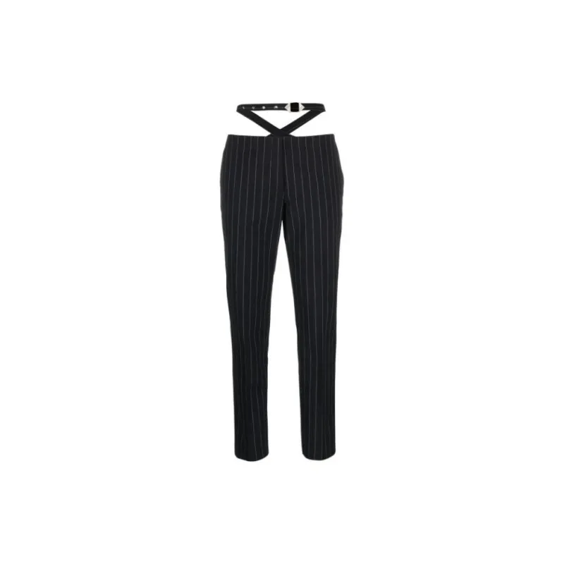 The Attico Cut Out Waist Striped Pants-1