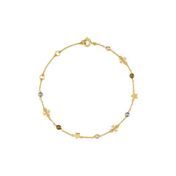 TORY BURCH Brass Glass Pearl Bracelets Women's Gold