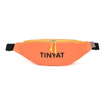 TINYAT Polyester Fanny Pack Small Size Unisex Orange/Black/Blue/Yellow