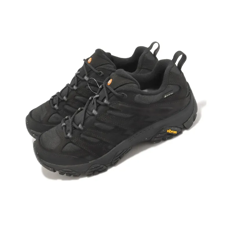 MERRELL MOAB 3 Smooth GTX Cushioned Slip-Resistant Low-Top Outdoor Shoes Men's Black-2