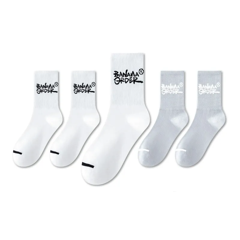 LUOLIAN Mid Calf Socks Unisex 5 Pack-12