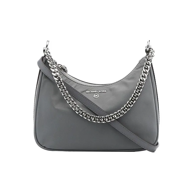 MICHAEL KORS Jet Set Nylon Portable Crossbody Bag, Shoulder Bag Women's Gray-0