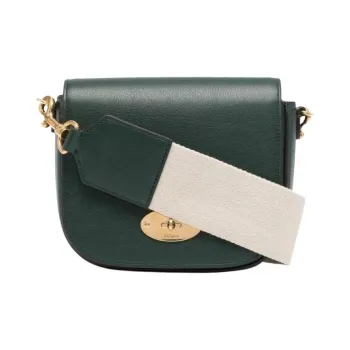 Mulberry Darley Genuine Leather Shoulder Bag Crossbody Bag Small Size Women's Forest Green