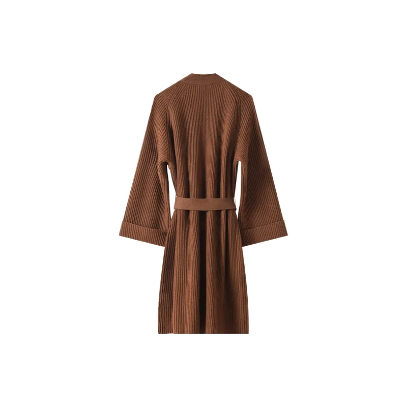 H YXIANG Sweater Women's Royal Brown-1