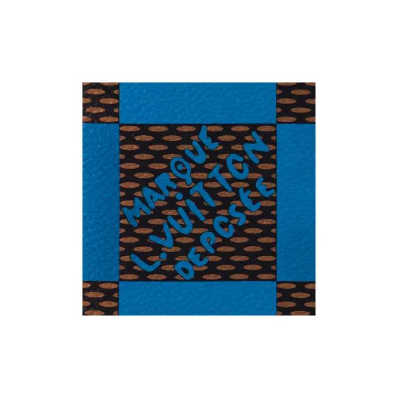 LOUIS VUITTON Pocket Organizer Damier Pop Blue-5