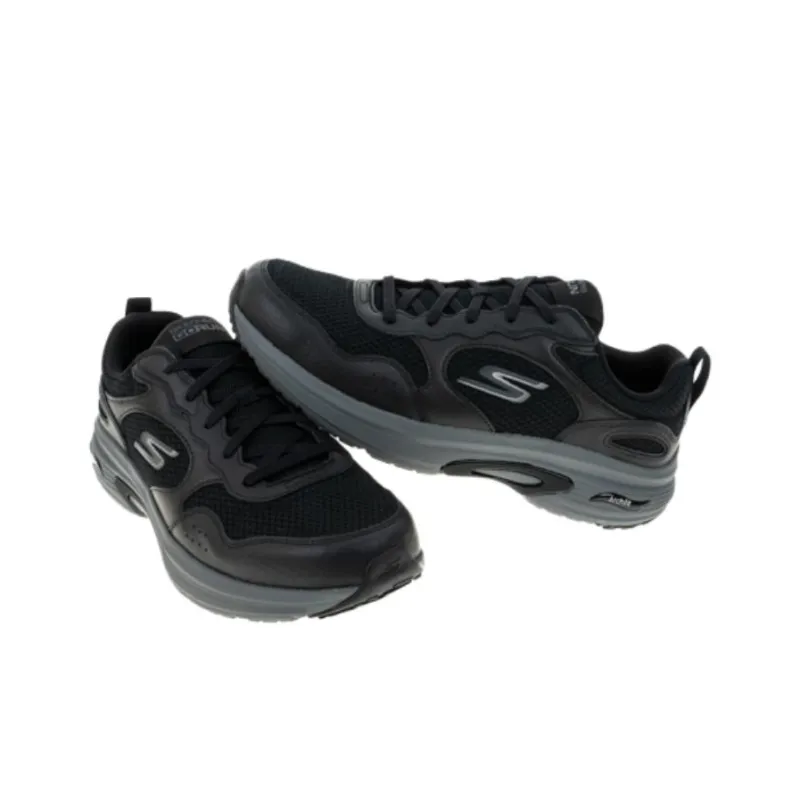 Skechers Go Run Arch Fit Anti Slip Wear Resistant Low Top Running Shoes Men's Black-3