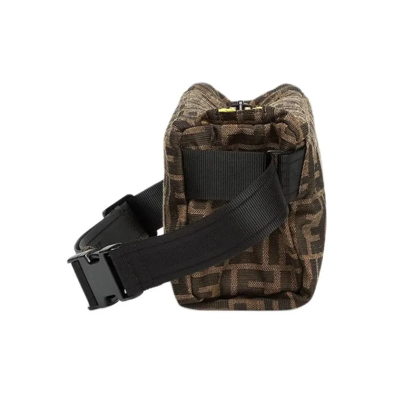 FENDI FRGMT Junya Ito Collaboration Polyester Fanny Pack Men's Brown-1