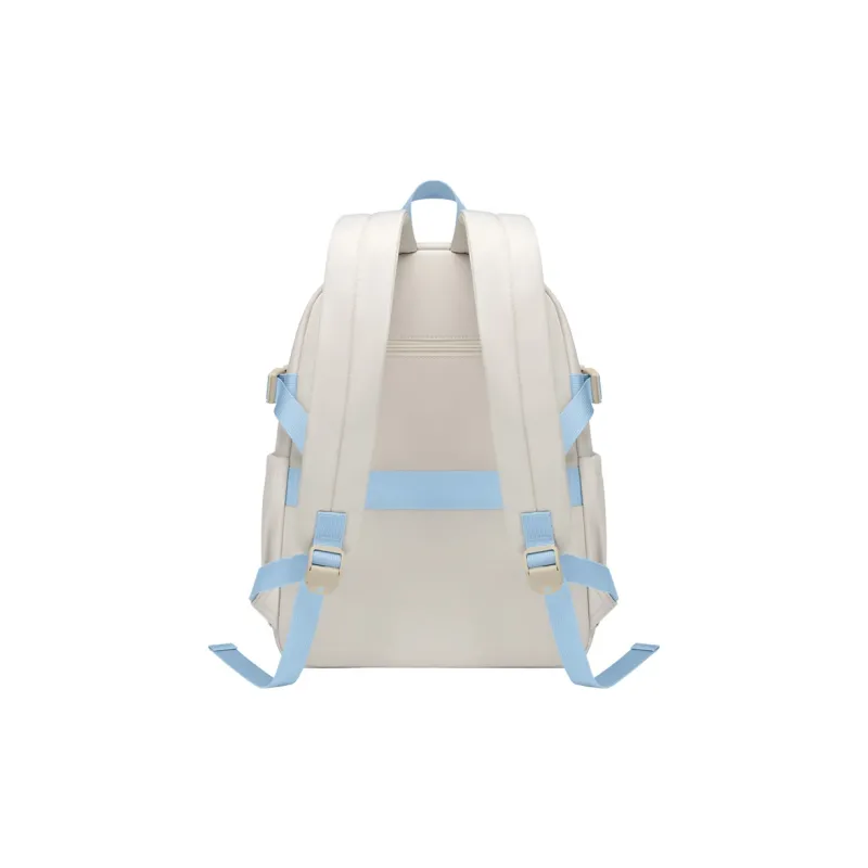 V.NINE Fabric Women's University Student Backpack For Men Backpack Tubas Unisex Fragrant Tea Ecru-2