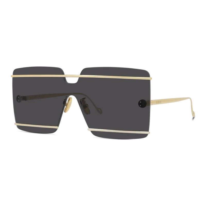 LOEWE Irregular Shape Sunglasses Men's Gold-0