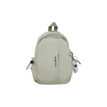 Deli Bear Nylon Backpack One Shoulder Crossbody Sling Bag Regular Unisex Green/White/Black