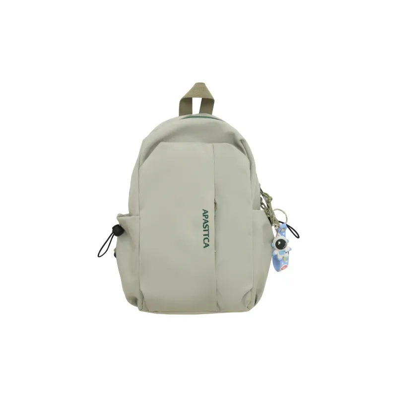 Deli Bear Nylon Backpack One Shoulder Crossbody Sling Bag Regular Unisex Green/White/Black-0