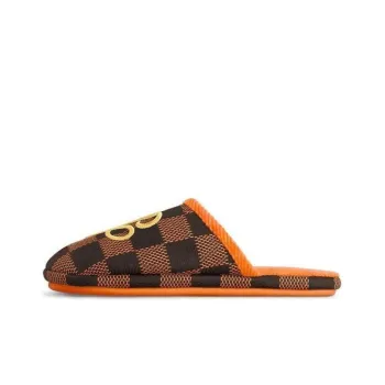 LOUIS VUITTON Lv Palace Slipper Damier Pop Orange