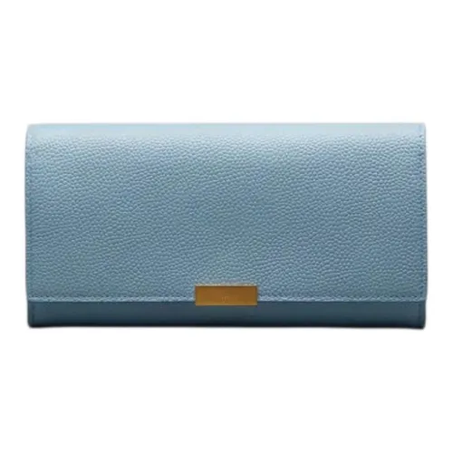 THOM BROWNE· Calfskin Wallet Large Size Women's Blue