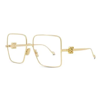 LOEWE Metal Square Eyeglass Frames Men's Gold