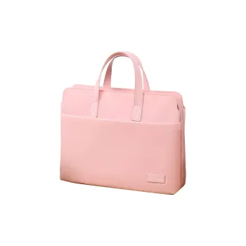 Techson Oxford Laptop Portable One Shoulder Laptop Bag Medium Size Unisex Pink/Khaki/Light Blue/Black