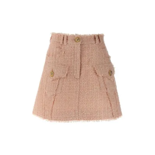 BALMAIN Casual Short Skirts Women's Pink