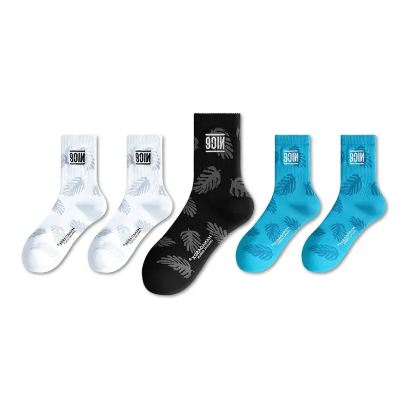 LUOLIAN Mid Calf Socks Unisex 5 Pack-4