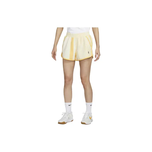 Nike Sports Shorts Women's Yellow Jade Gold